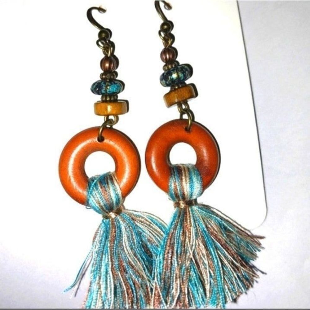 Boho vintage fringe earrings